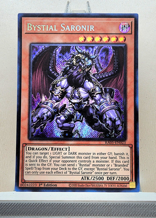 Yugioh! 1x Bystial Saronir (RA05 - Secret Rare) 1st Edition