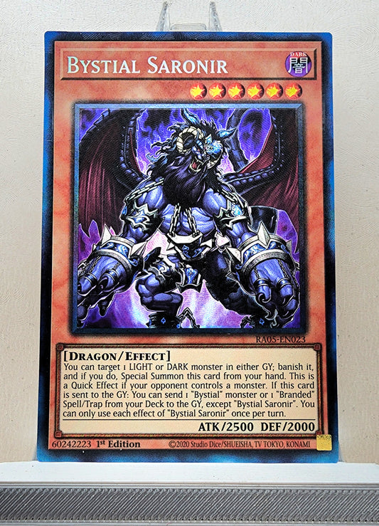 Yugioh! 1x Bystial Saronir (RA05 - Prismatic Collectors Rare) 1st Edition