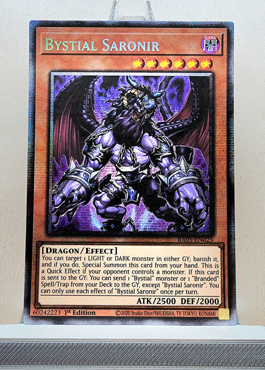 Yugioh! 1x Bystial Saronir (RA05 - Starlight Rare) 1st Edition