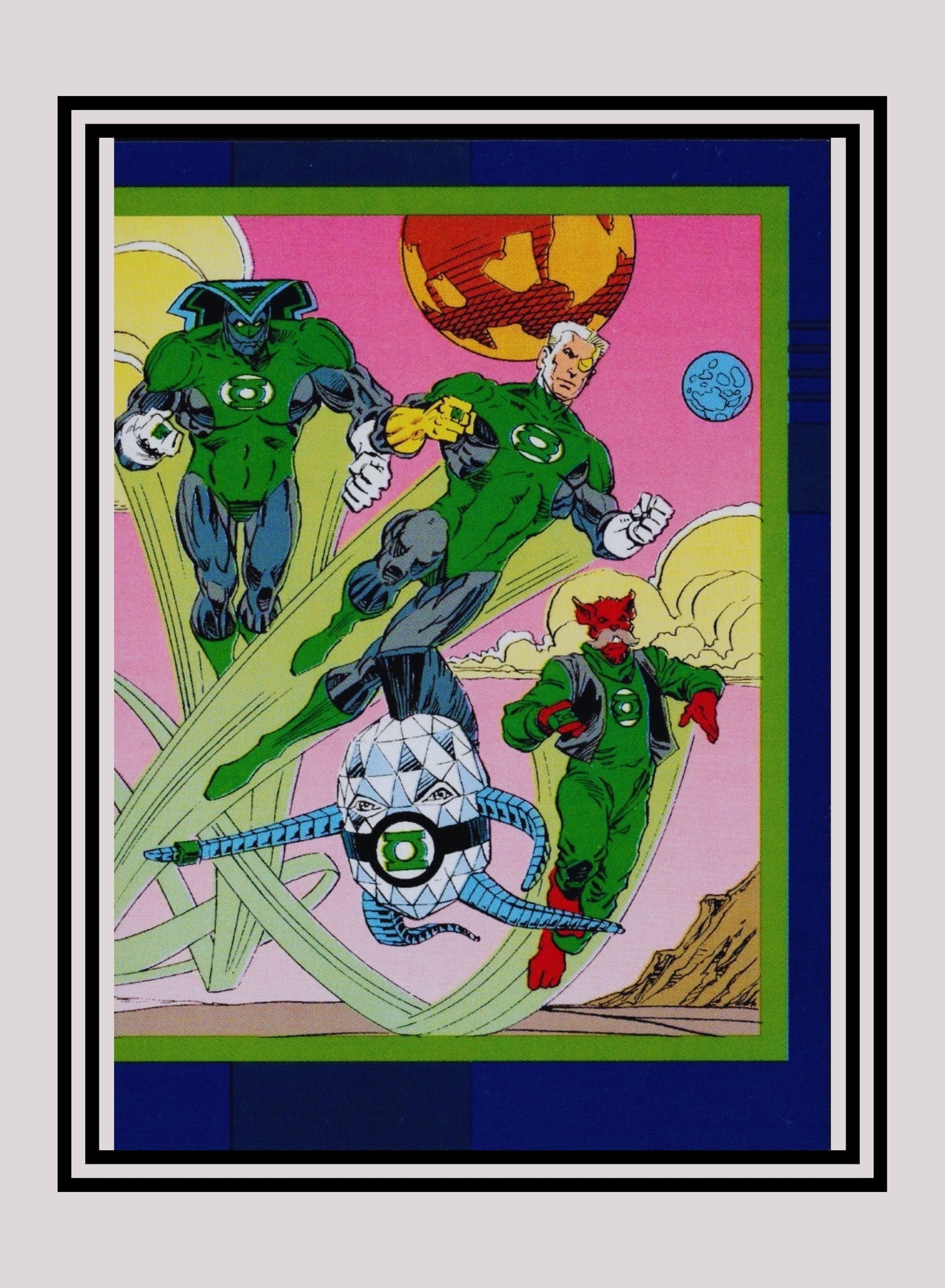 DC! 1x Green Lantern Corps - Base (#024 - 1993 Skybox DC Cosmic Teams)