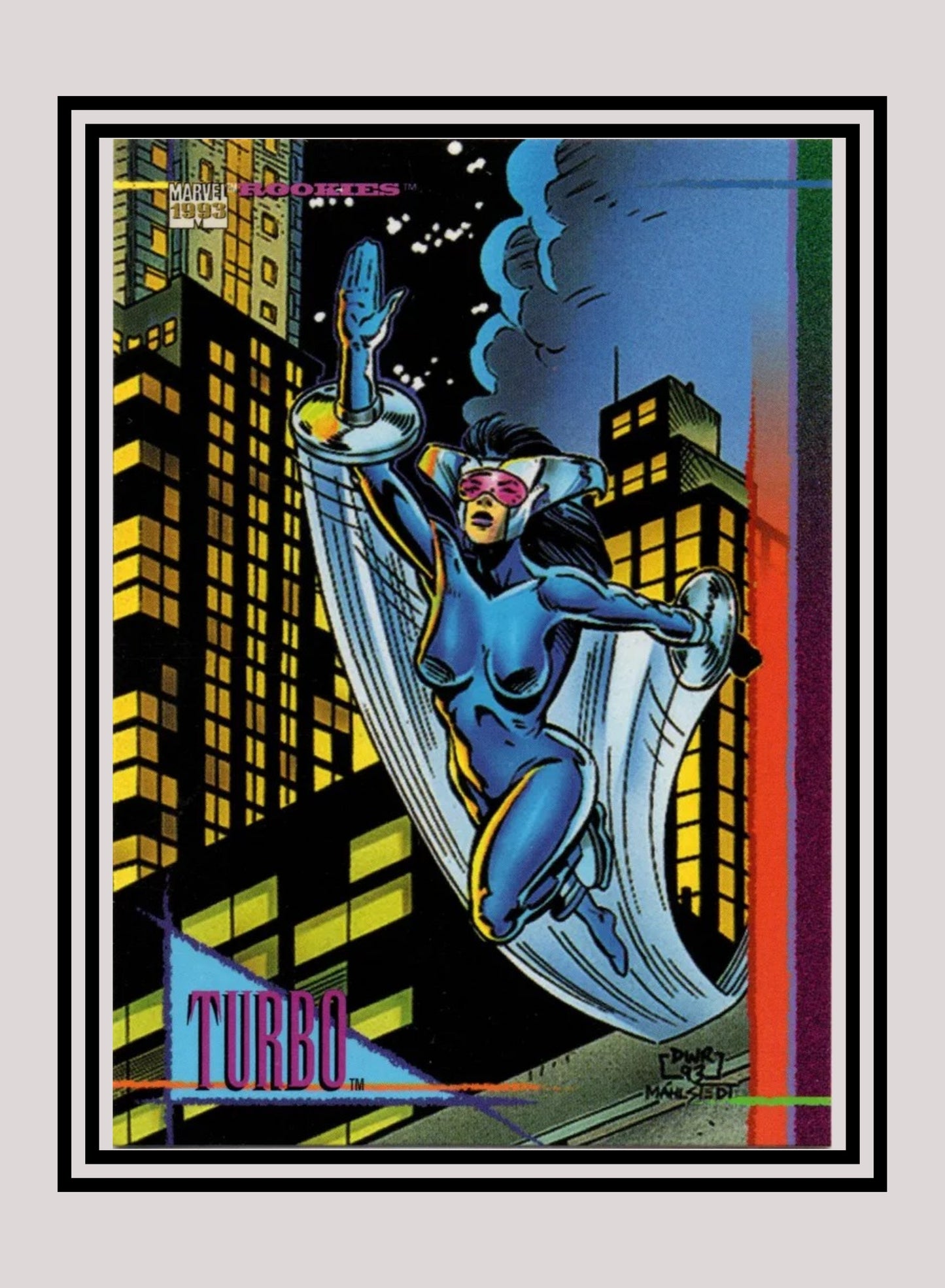 Marvel! 1x Turbo - Base (#024 - 1993 Skybox Marvel Universe Series 4)