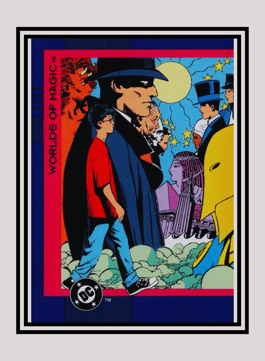 DC! 1x Worlds of Magic - Base (#025 - 1993 Skybox DC Cosmic Teams)