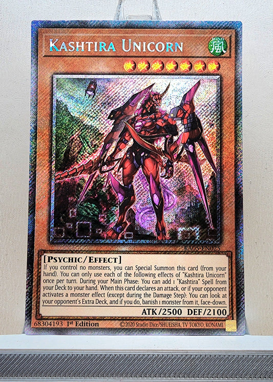 Yugioh! 1x Kashtira Unicorn (RA05 - Platinum Secret Rare) 1st Edition
