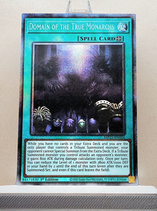 Yugioh! 1x Domain of the True Monarchs (MP25 - Starlight Rare) 1st Edition