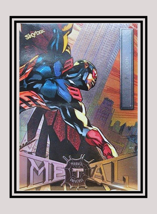 Marvel! 1x Falcon - Base Low Series (#026 - 2021 Upper Deck Spiderman Metal Universe)