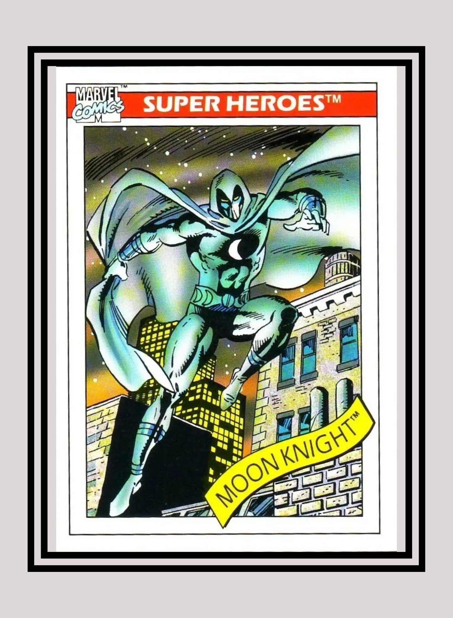 Marvel! 1x Moon Knight - Base (#026 - 1990 Impel Marvel Universe Series I)