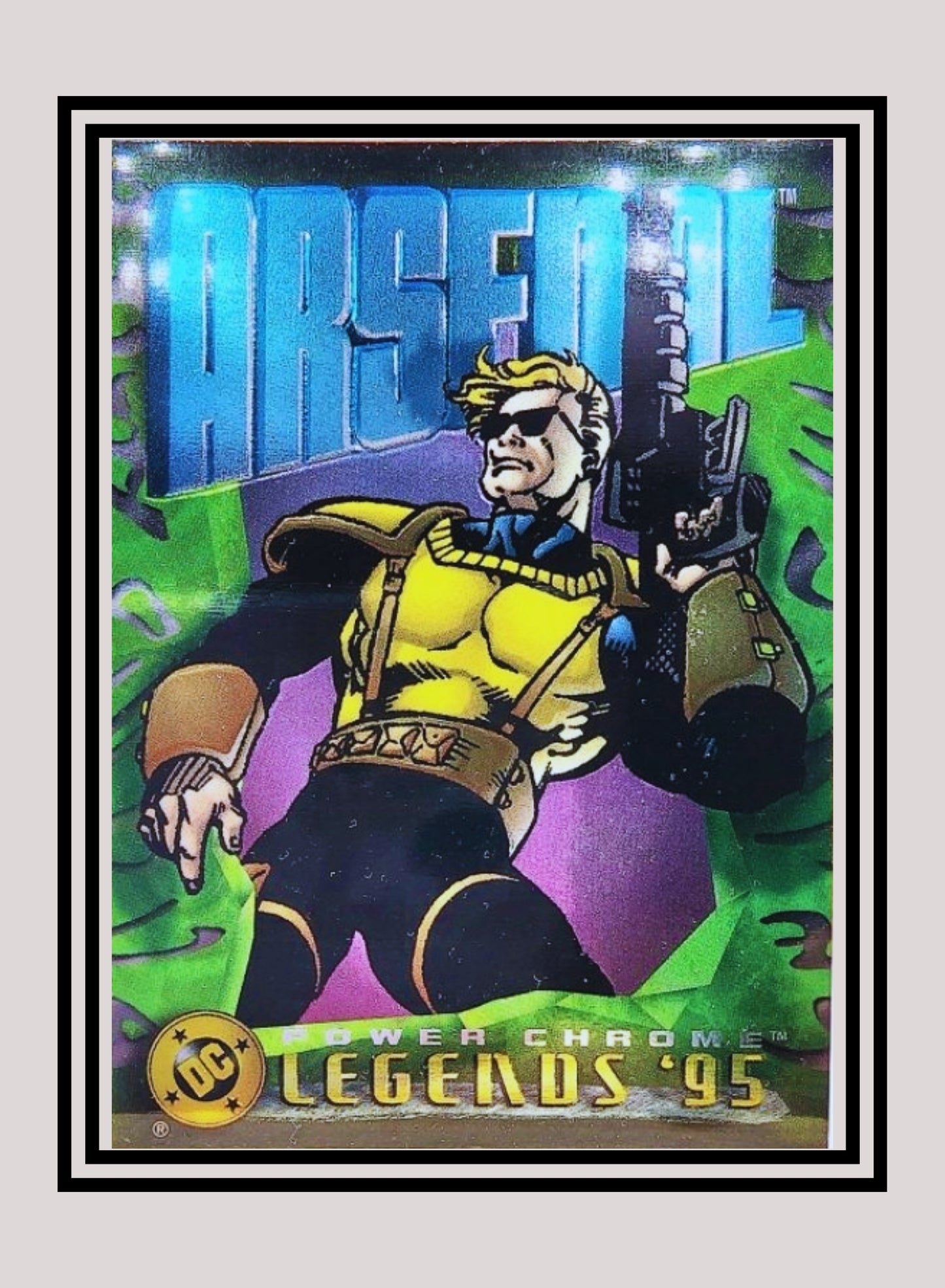 DC! 1x Arsenal - Power Chrome (#026 - 1995 SkyBox DC Power Chrome Legends)