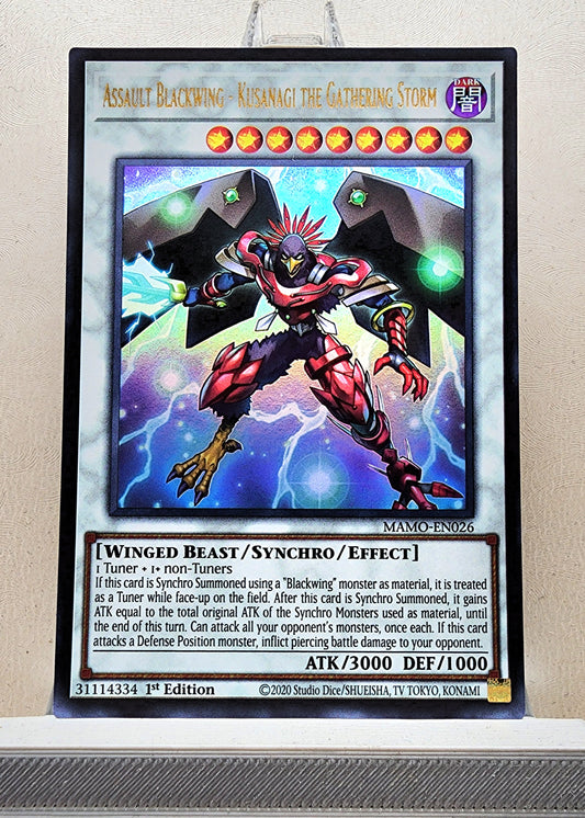 Yugioh! 1x Assault Blackwing - Kusanagi the Gathering Storm (MAMO - Ultra Rare) 1st Edition