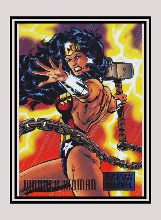 Marvel! 1x Wonder Woman - Base (#027 - 1995 Fleer DC vs. Marvel Comics)