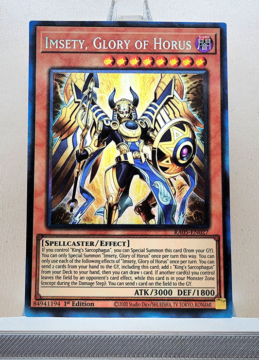 Yugioh! 1x Imsety, Glory of Horus (RA05 - Prismatic Collectors Rare) 1st Edition