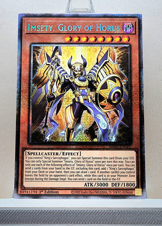 Yugioh! 1x Imsety, Glory of Horus (RA05 - Starlight Rare) 1st Edition