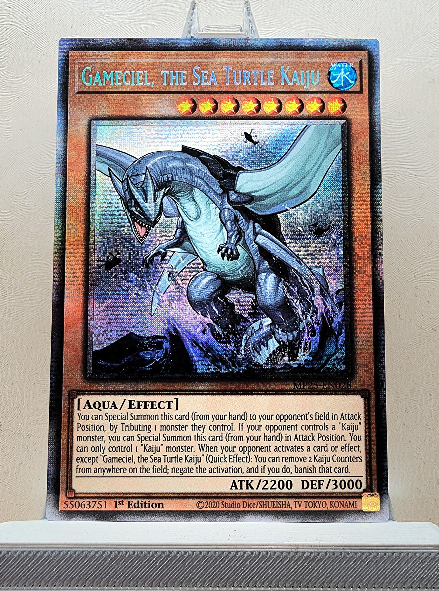 Yugioh! 1x Gameciel, the Sea Turtle Kaiju (MP25 - Starlight Rare) 1st Edition