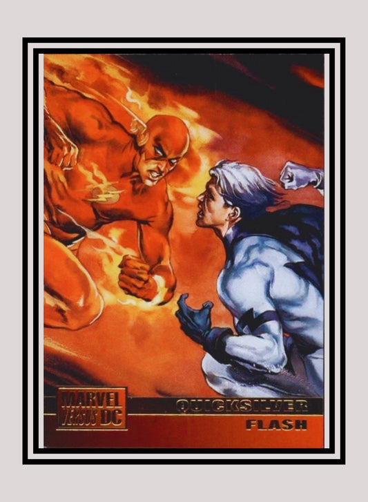 Marvel! 1x Quicksilver / Flash - Base (#028 - 1995 Fleer DC vs. Marvel Comics)