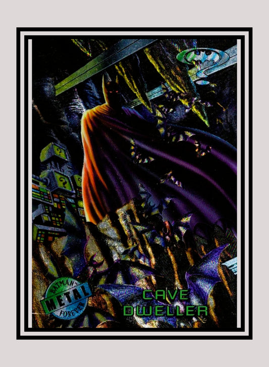 DC! 1x Cave Dweller - Base Metal (#028 - 1995 Fleer Batman Forever Metal)