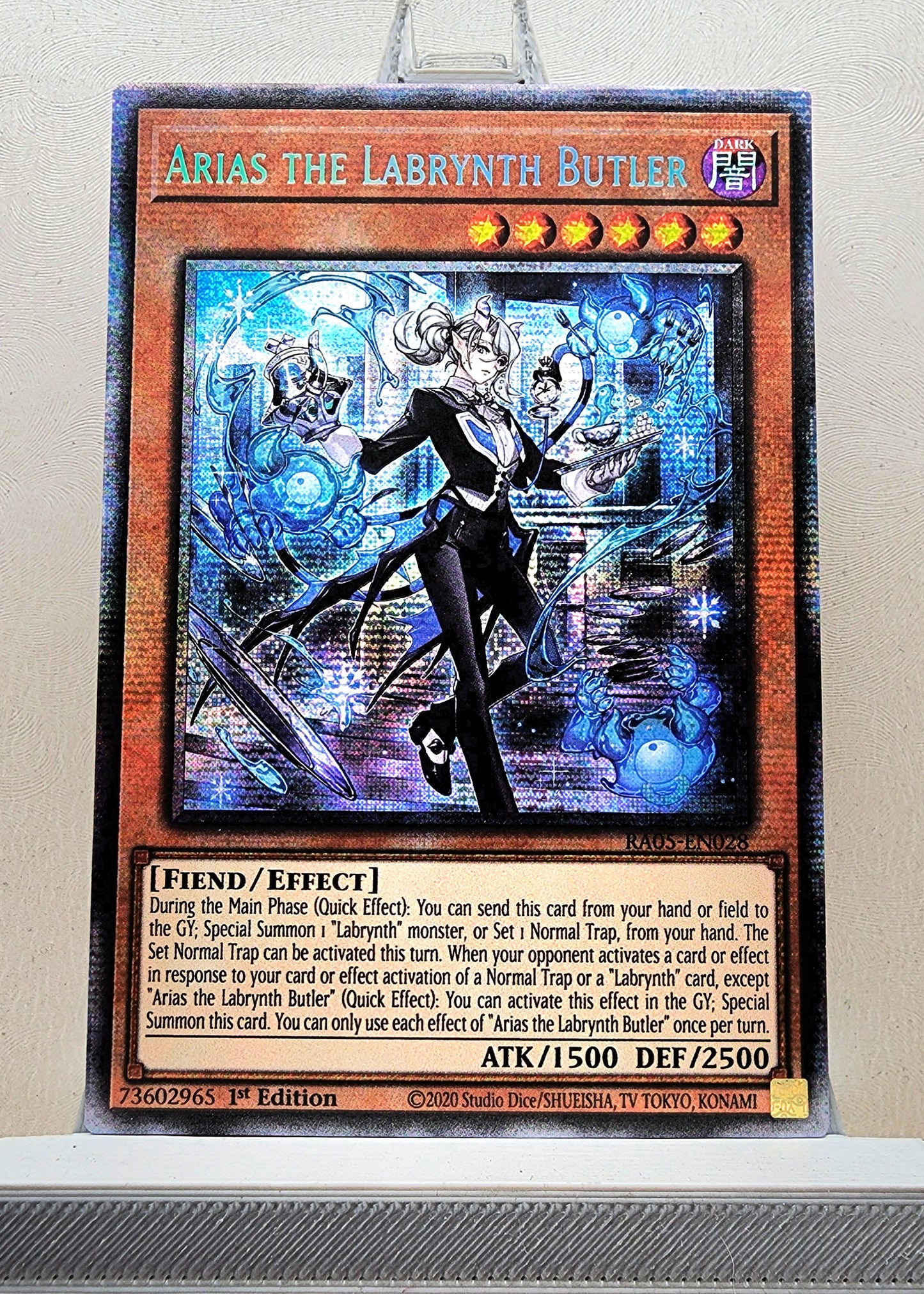 Yugioh! 1x Arias the Labrynth Butler (RA05 - Starlight Rare) 1st Edition