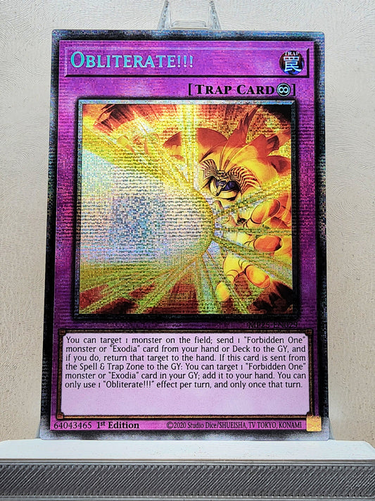 Yugioh! 1x Obliterate (MP25 - Starlight Rare) 1st Edition