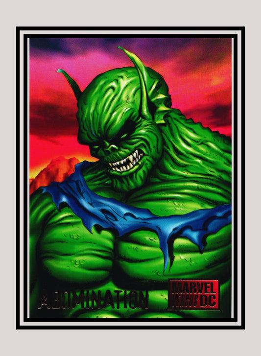 Marvel! 1x Abomination - Base (#029 - 1995 Fleer DC vs. Marvel Comics)