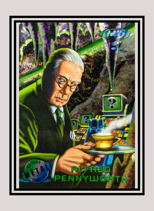 DC! 1x Alfred Pennyworth - Base Metal (#029 - 1995 Fleer Batman Forever Metal)