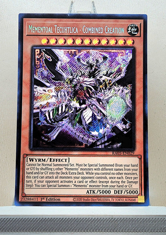 Yugioh! 1x Mementoal Tecuhtlica - Combined Creation (RA05 - Secret Rare) 1st Edition