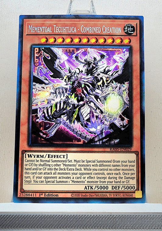 Yugioh! 1x Mementoal Tecuhtlica - Combined Creation (RA05 - Prismatic Collectors Rare) 1st Edition