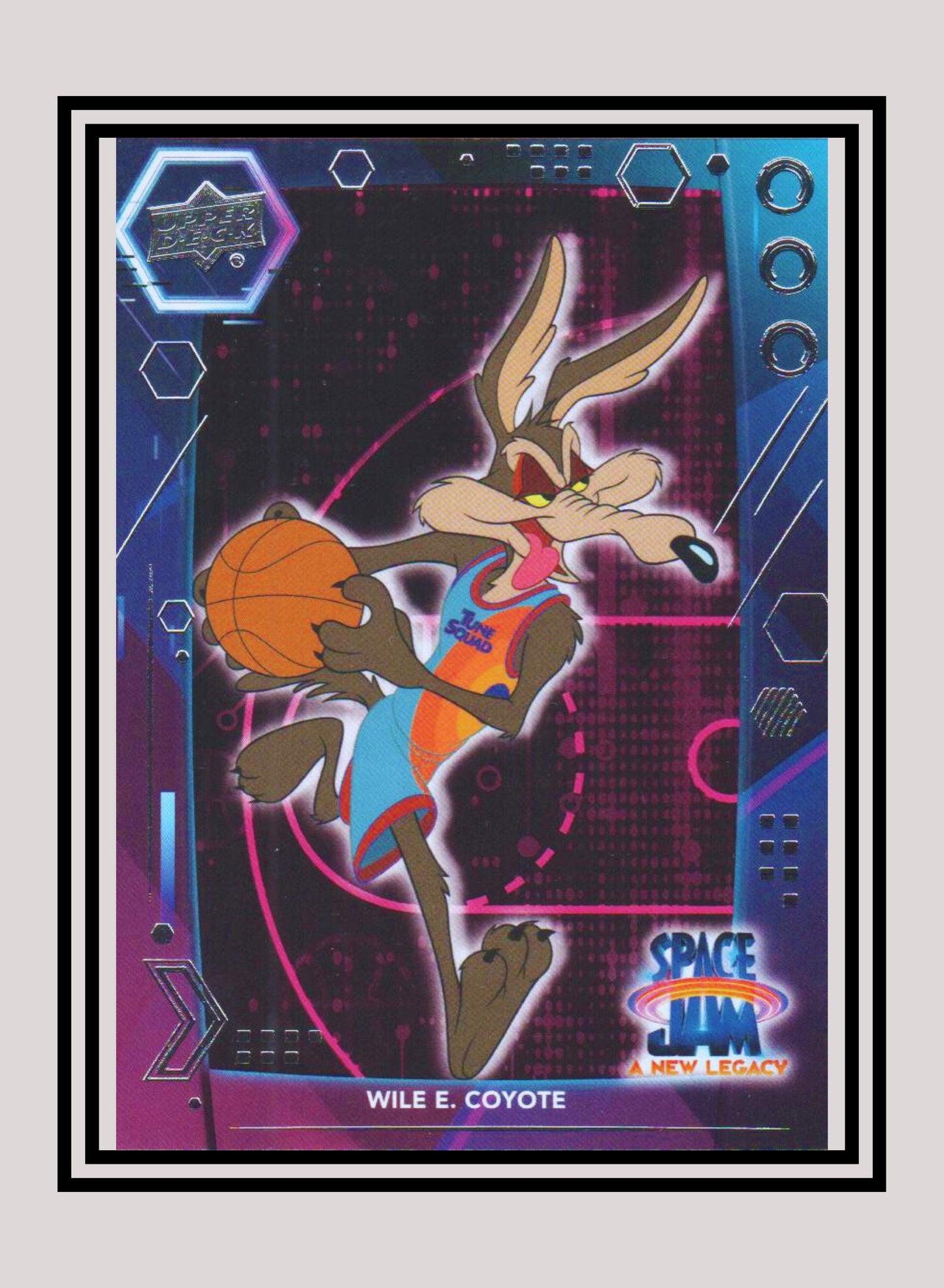 1x Wile E. Coyote - Base/Blue Parallel (#02 - 2021 Upper Deck Space Jam: A New Legacy)