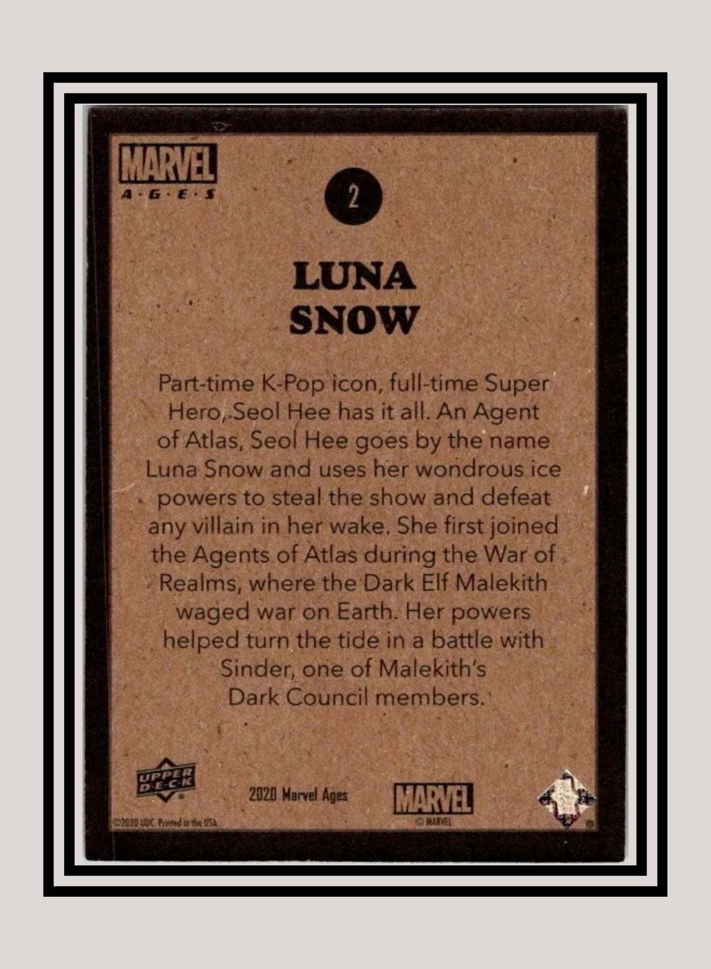 Marvel! 1x Luna Snow - Base (#002 - 2020 Upper Deck Marvel Ages)