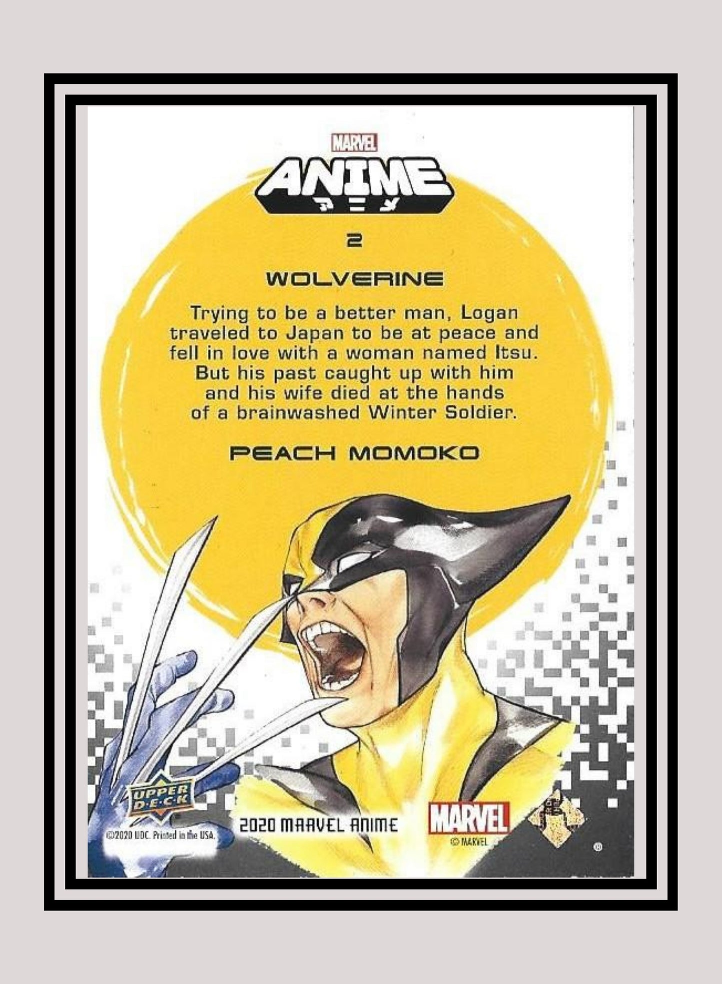 Marvel! 1x Wolverine - Base (#02 - 2020 Upper Deck Marvel Anime)