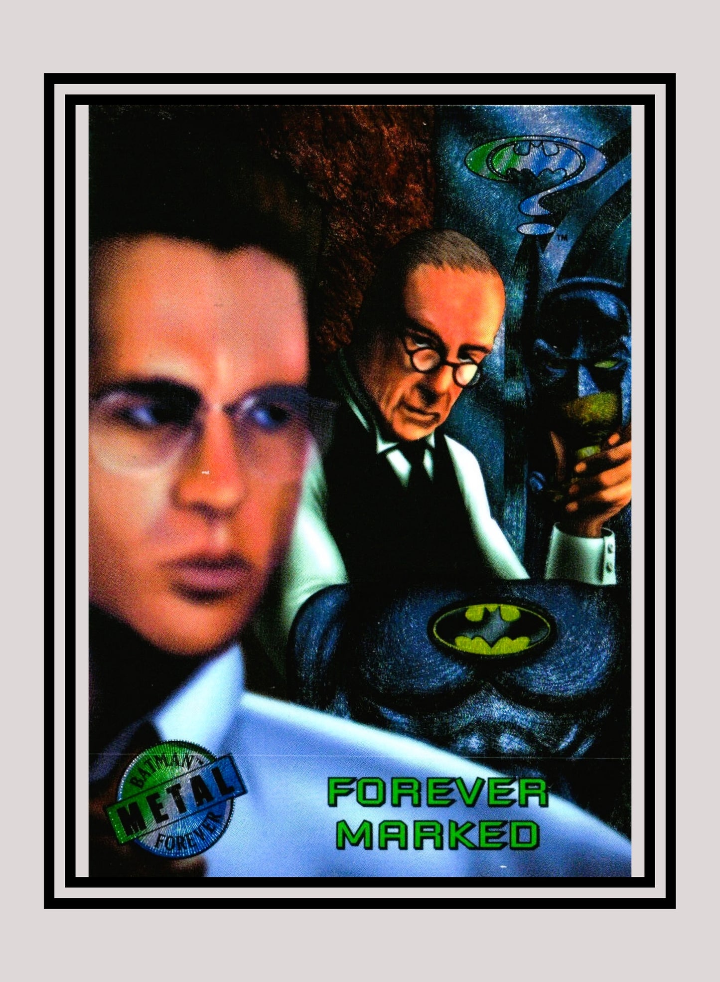 DC! 1x Forever Marked - Base Metal (#030 - 1995 Fleer Batman Forever Metal)