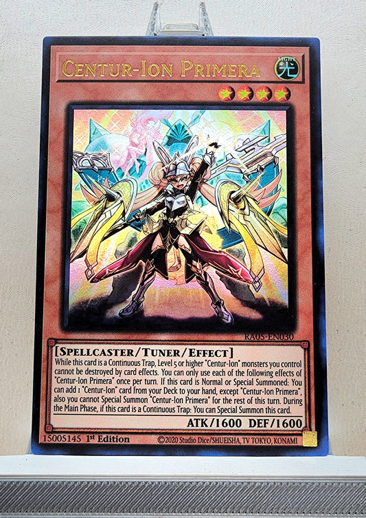 Yugioh! 1x Centur-Ion Primera (RA05 - Ultra Rare) 1st Edition