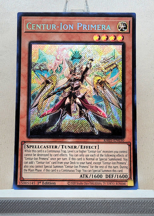 Yugioh! 1x Centur-Ion Primera (RA05 - Secret Rare) 1st Edition