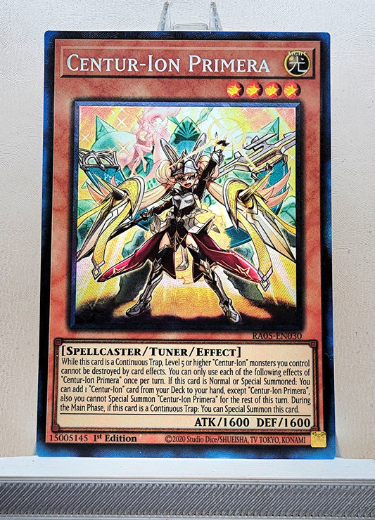 Yugioh! 1x Centur-Ion Primera (RA05 - Prismatic Collectors Rare) 1st Edition
