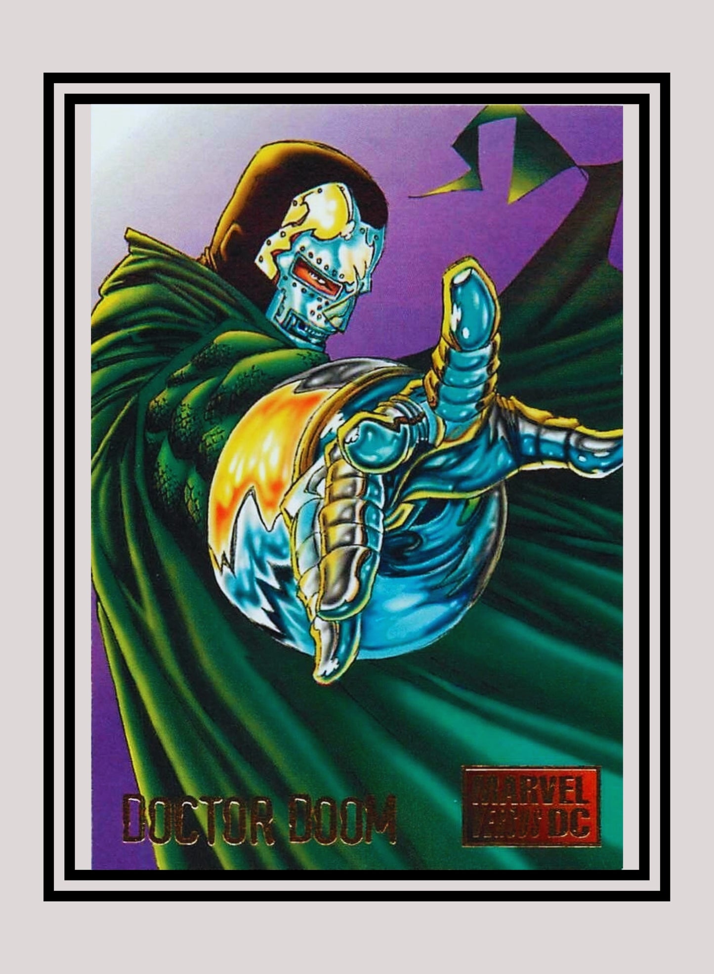 Marvel! 1x Doctor Doom - Base (#031 - 1995 Fleer DC vs. Marvel Comics)