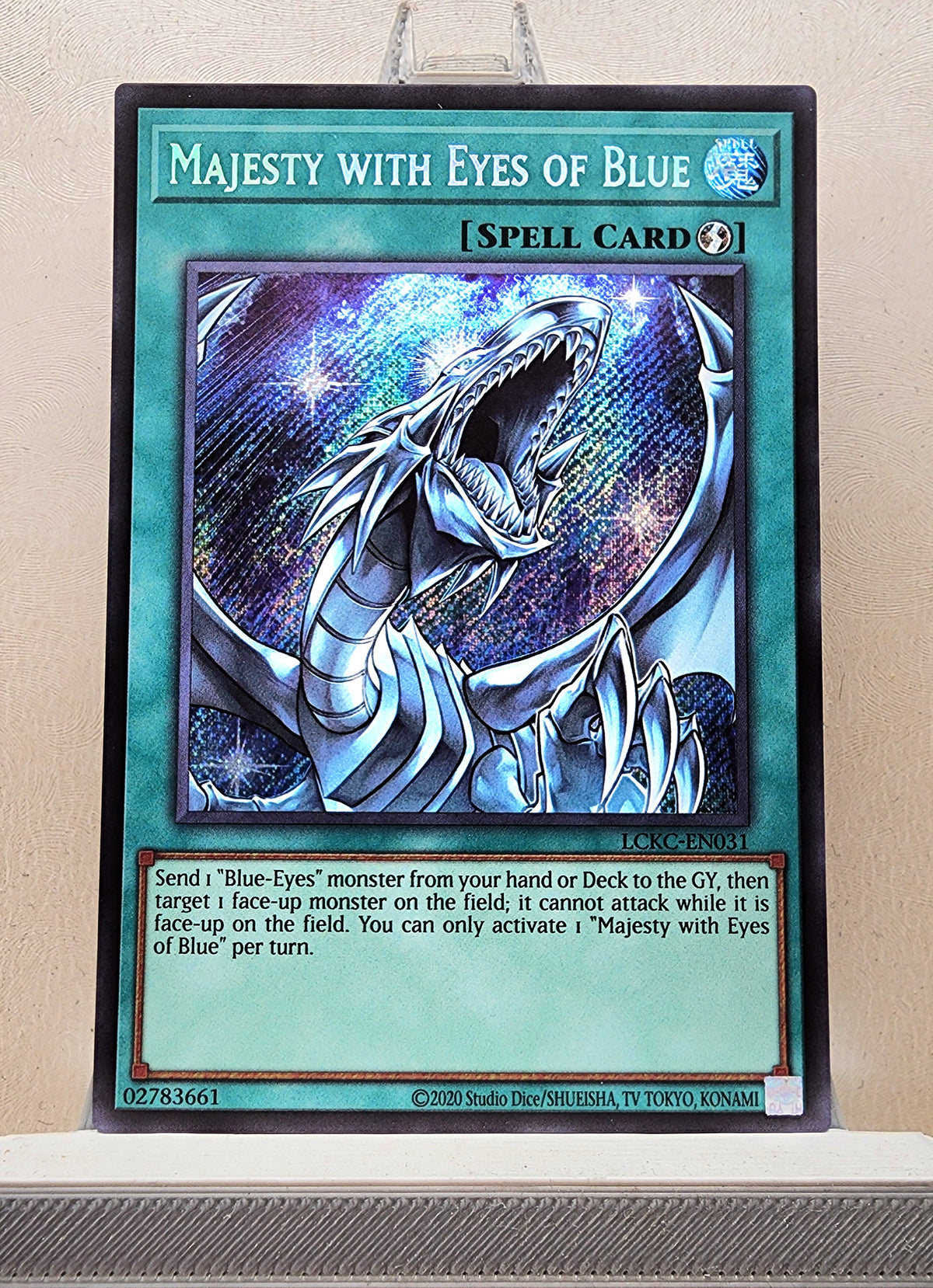 Yugioh! 1x Majesty with Eyes of Blue (LCKC - Secret Rare) Unli Edition