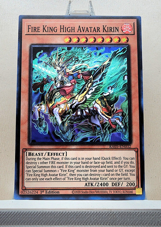 Yugioh! 1x Fire King High Avatar Kirin (RA05 - Super Rare) 1st Edition