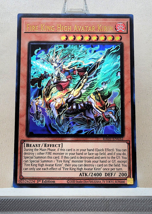 Yugioh! 1x Fire King High Avatar Kirin (RA05 - Ultra Rare) 1st Edition