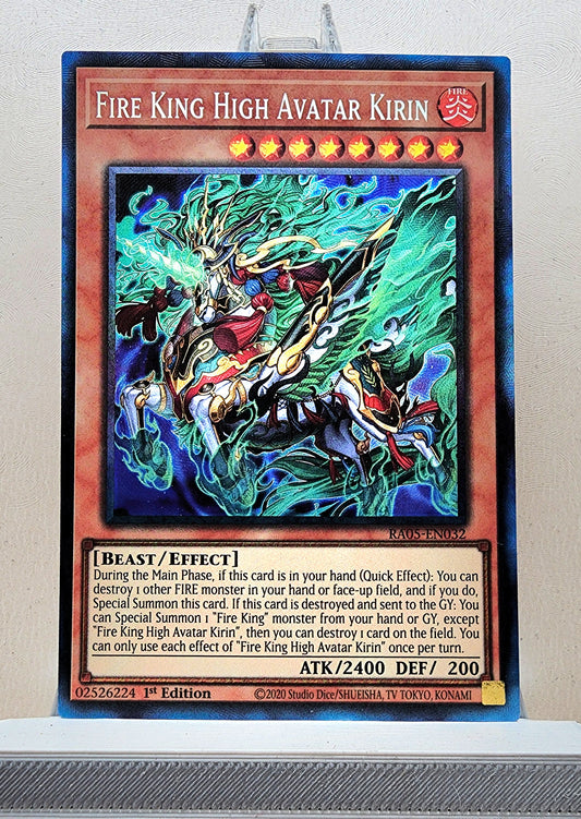 Yugioh! 1x Fire King High Avatar Kirin (RA05 - Prismatic Collectors Rare) 1st Edition