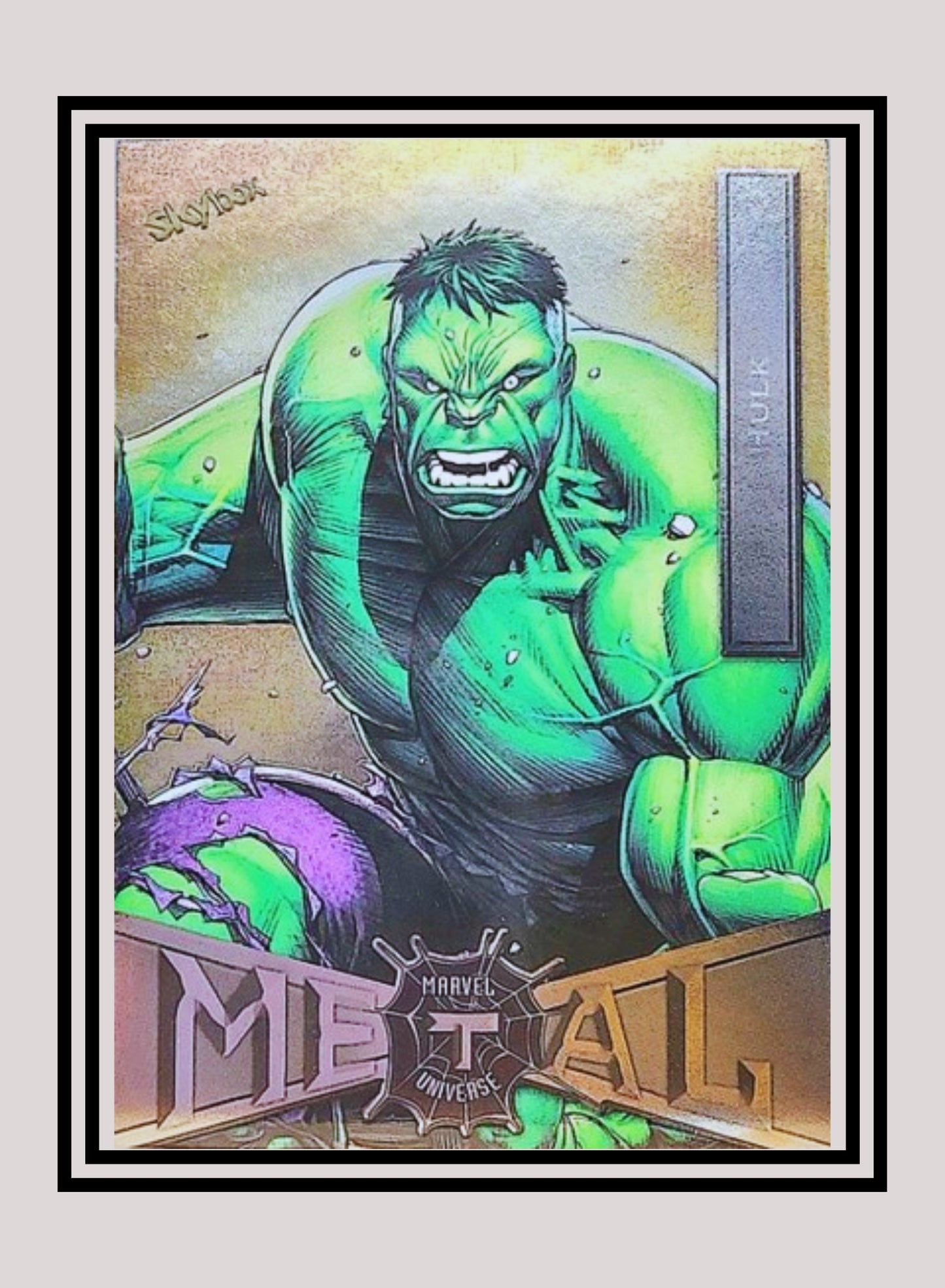 Marvel! 1x Hulk - Base Low Series (#033 - 2021 Upper Deck Spiderman Metal Universe)