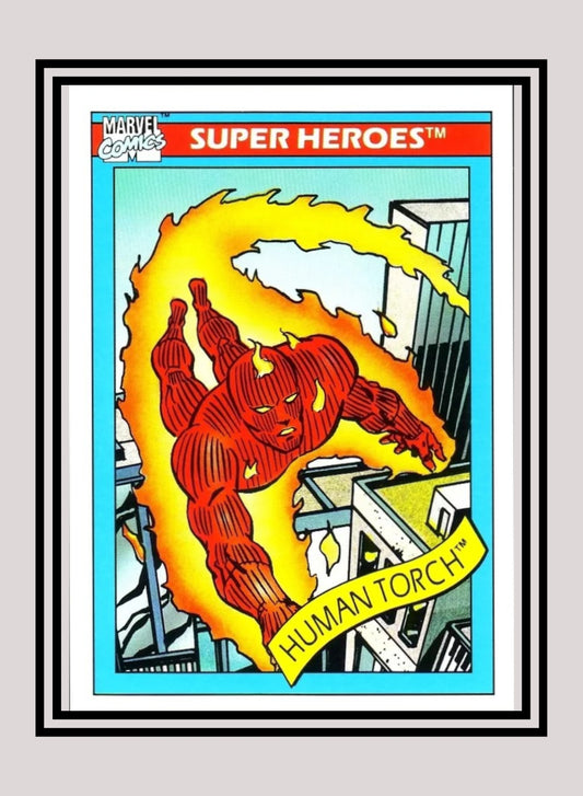 Marvel! 1x Human Torch - Base (#033 - 1990 Impel Marvel Universe Series I)