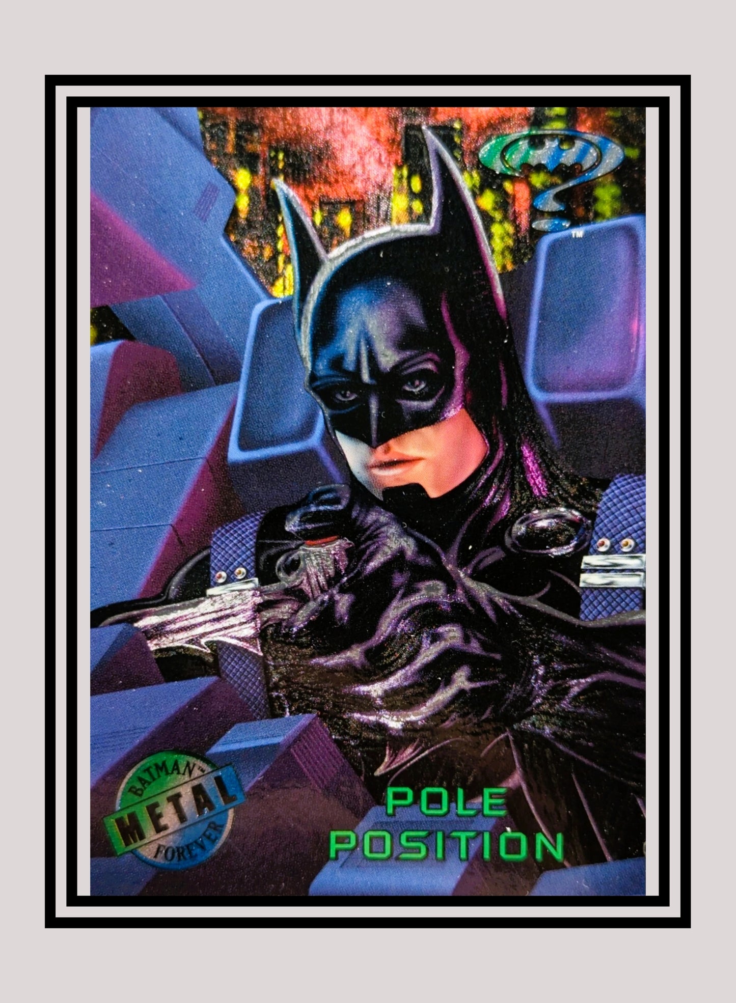 DC! 1x Pole Position - Base Metal (#033 - 1995 Fleer Batman Forever Metal)