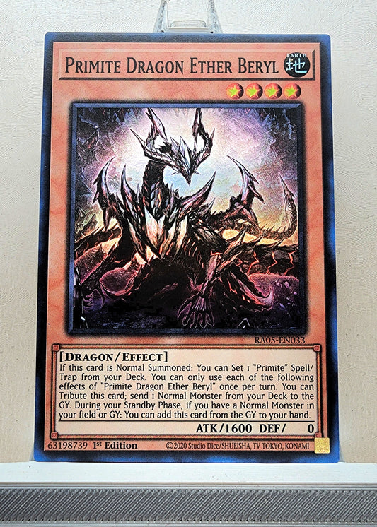 Yugioh! 1x Primite Dragon Ether Beryl (RA05 - Super Rare) 1st Edition
