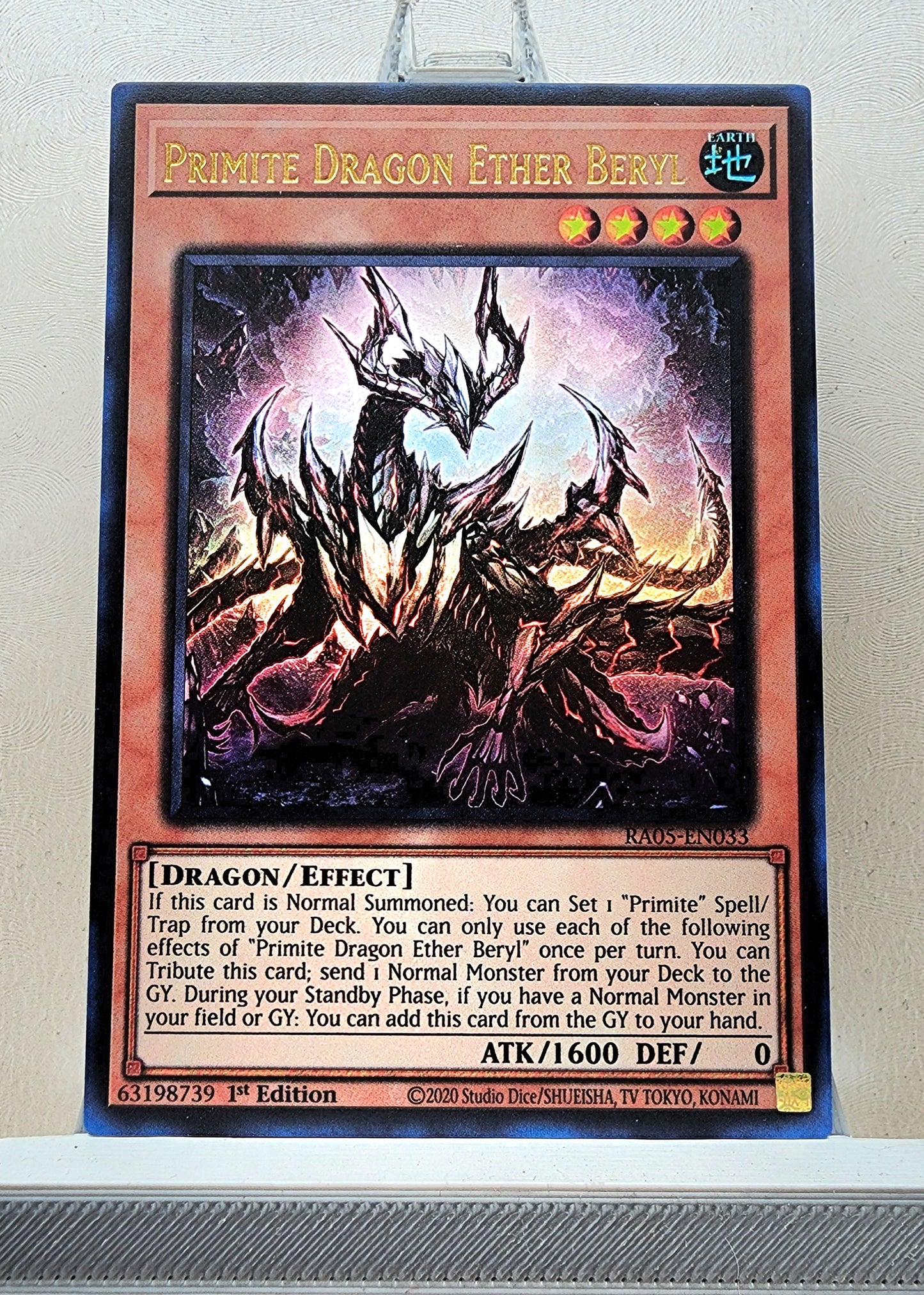 Yugioh! 1x Primite Dragon Ether Beryl (RA05 - Ultra Rare) 1st Edition