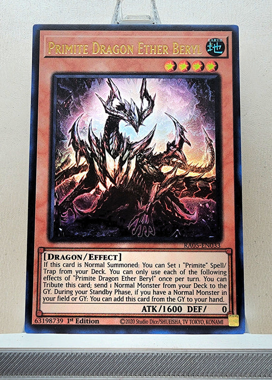 Yugioh! 1x Primite Dragon Ether Beryl (RA05 - Ultra Rare) 1st Edition