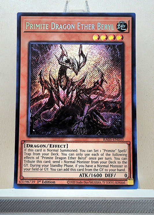 Yugioh! 1x Primite Dragon Ether Beryl (RA05 - Secret Rare) 1st Edition
