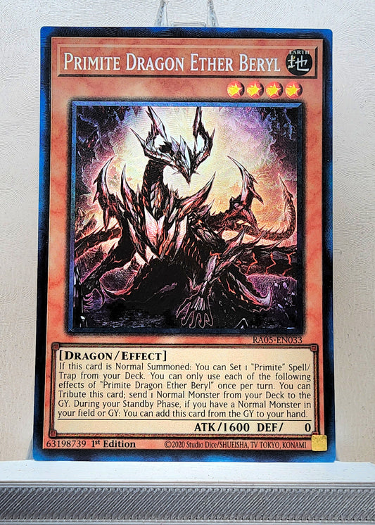 Yugioh! 1x Primite Dragon Ether Beryl (RA05 - Prismatic Collectors Rare) 1st Edition