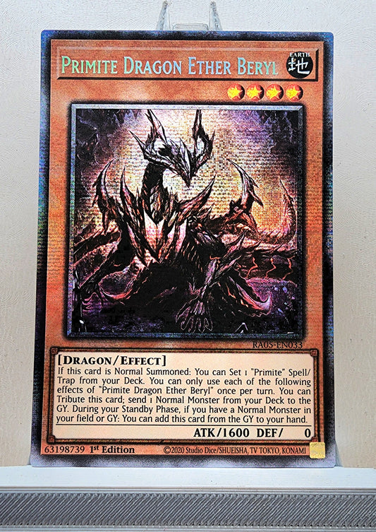 Yugioh! 1x Primite Dragon Ether Beryl (RA05 - Starlight Rare) 1st Edition