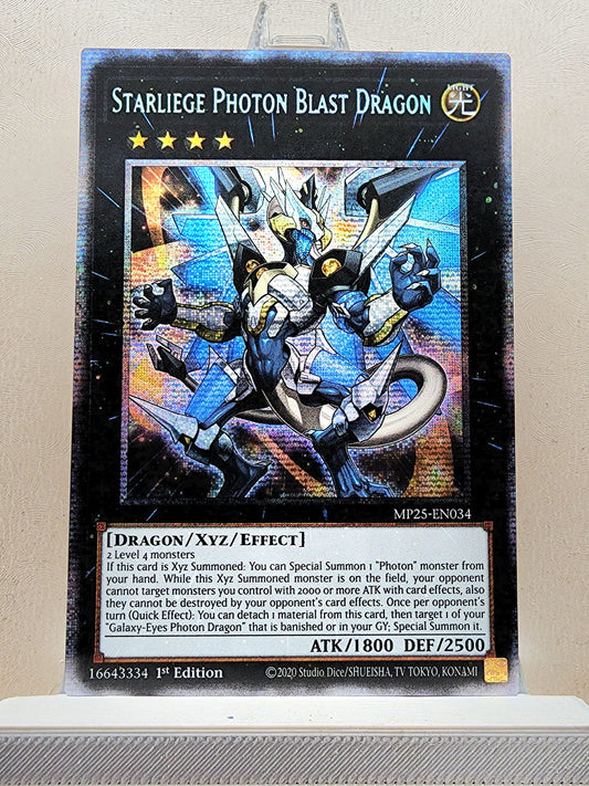 Yugioh! 1x Starliege Photon Blast Dragon (MP25 - Starlight Rare) 1st Edition