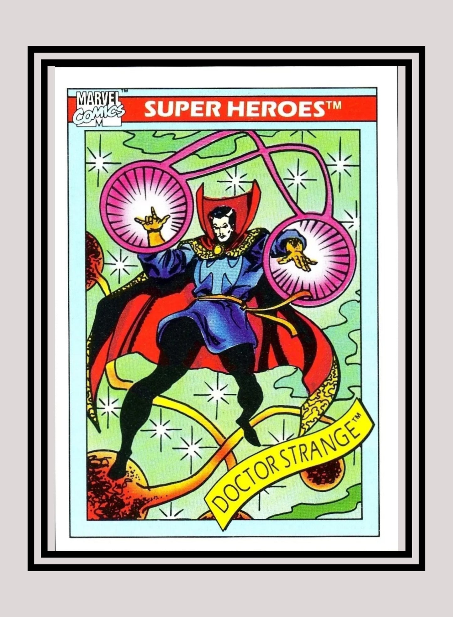 Marvel! 1x Doctor Strange - Base (#034 - 1990 Impel Marvel Universe Series I)