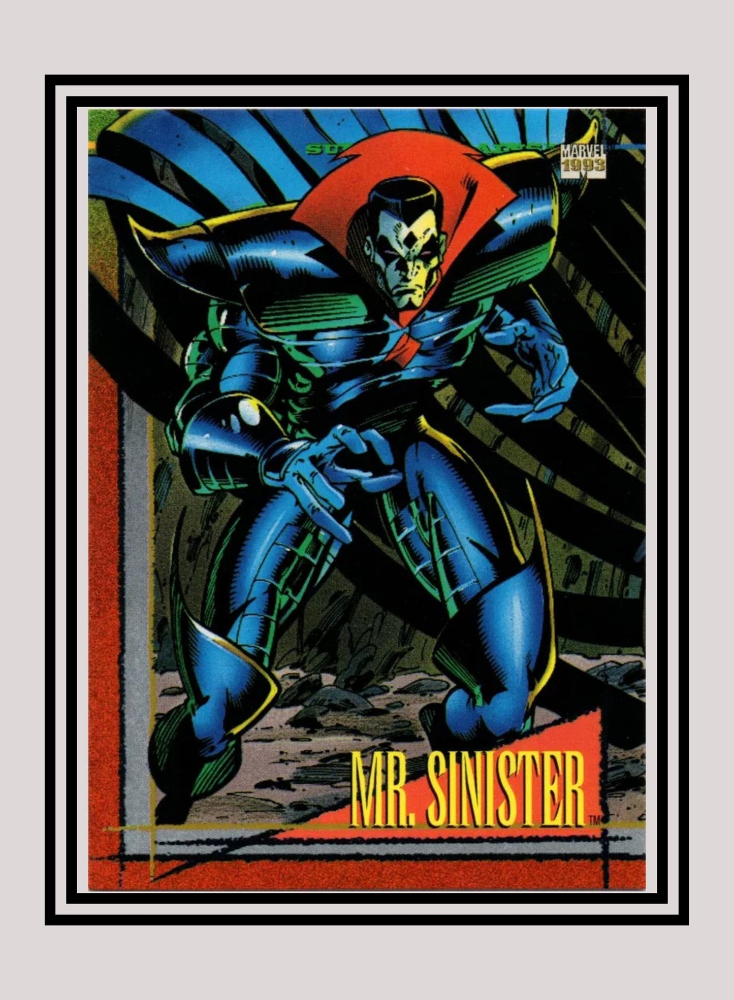 Marvel! 1x Mr. Sinister - Base (#034 - 1993 Skybox Marvel Universe Series 4)