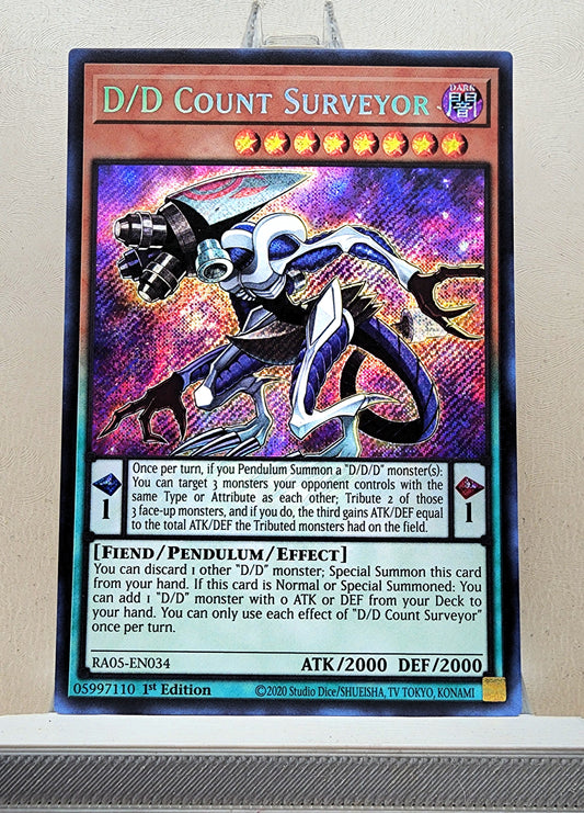 Yugioh! 1x D/D Count Surveyor (RA05 - Secret Rare) 1st Edition