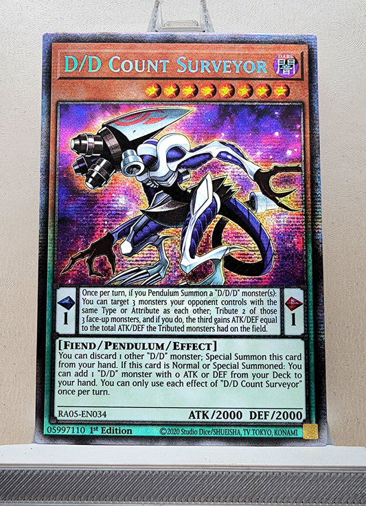 Yugioh! 1x D/D Count Surveyor (RA05 - Starlight Rare) 1st Edition